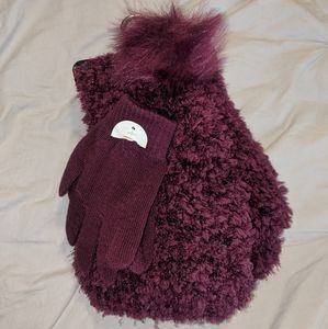 4/$15! Chenille Winter Glove/Pom Hat/Scarf Trio